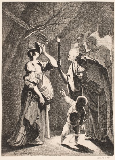 Ceres hånet af Stellio af Karel van III Mander
