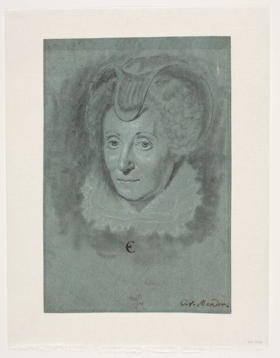 Dameportræt. Louise de Coligny. af Karel van III Mander