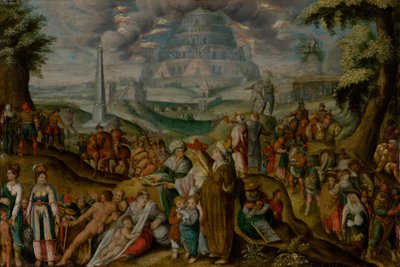 Tungeforvirringen, 1600-tallet. af Karel van Mander the Elder