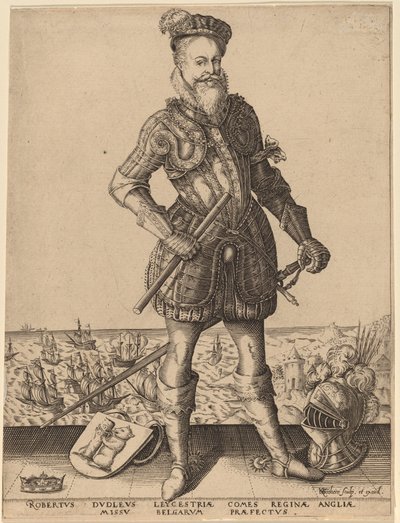 Robert Dudley, jarl af Leicester af Karel van Sichem after Christoffel