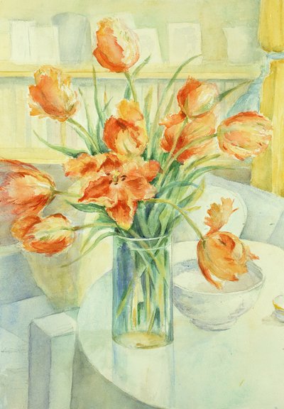 Kunstnertulipaner i tegnestuen af Karen Armitage