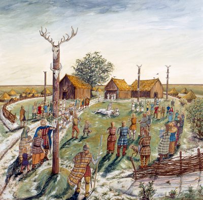 Danebury Hill Fort, c2. århundrede f.Kr., c1990-2010 af Karen Guffogg