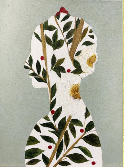 Profil af en botanisk kvinde af Karenina Fabrizzi