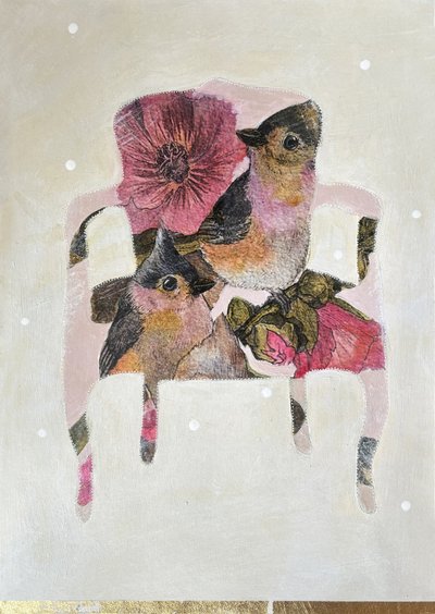 Shabby Chic-blomsterfugle af Karenina Fabrizzi