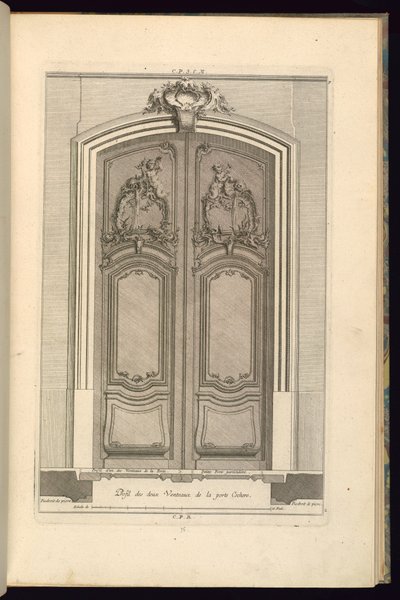 Højde og plan af en portal af Karl Albert von Lespilliez
