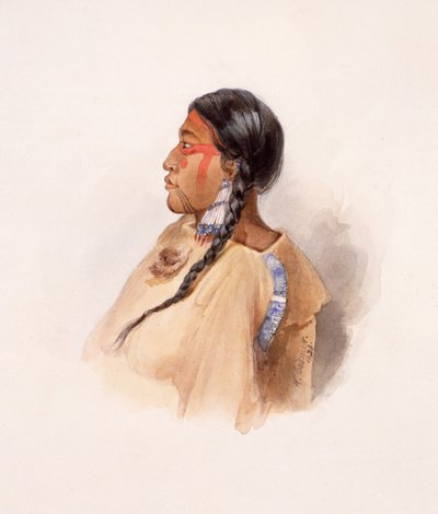 Cree-kvinde af Karl Bodmer