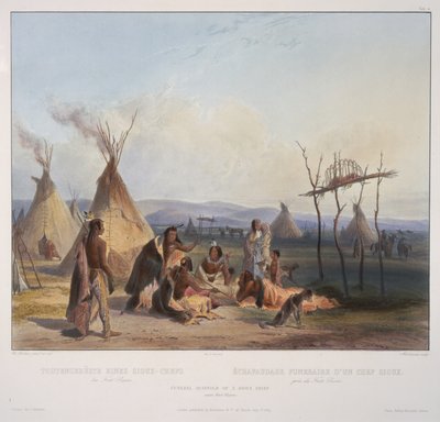 Begravelsesstillads af Karl Bodmer