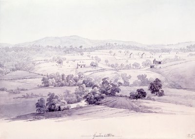 Gnadenhutten af Karl Bodmer