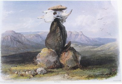 Karl Bodmer Magisk bunke af Assinboin-indianere af Karl Bodmer