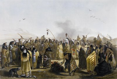 Minitarernes hovedbundsdans af Karl Bodmer