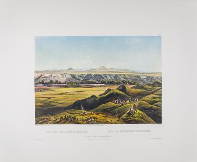 Tableau 44. Udsigt over Rocky Mountains, Bodmer