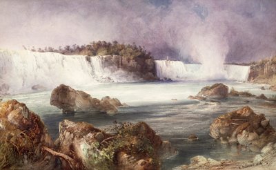 Udsigt over Niagara Falls af Karl Bodmer