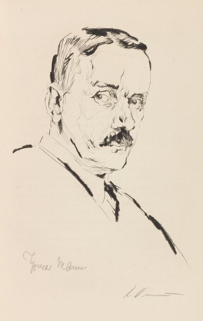 Portræt af Thomas Mann 1875-1955, 1924. af Karl Dannemann