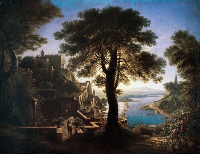Slot ved floden af Karl Friedrich Schinkel