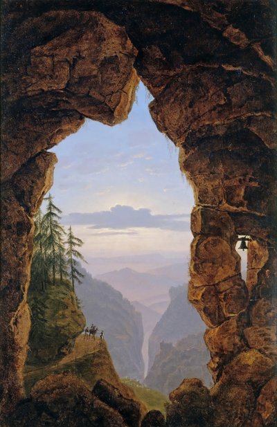 Gate in the Rocks, 1818.dani af Karl Friedrich Schinkel