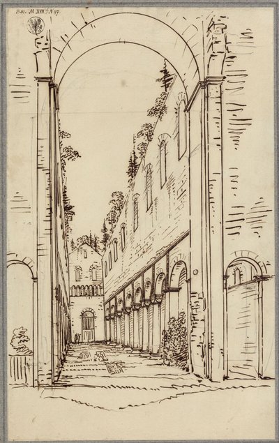 Klosterruinen Paulinzella. Indre set fra øst af Karl Friedrich Schinkel