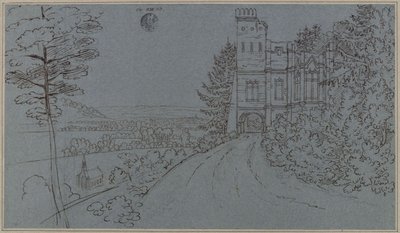Köstritz. Kunstig ruin i slotsparken (?) af Karl Friedrich Schinkel