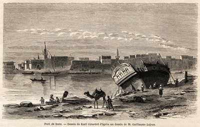Havnen i Suez af Karl Girardet