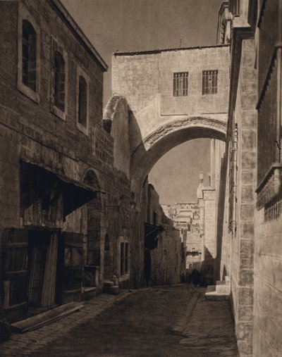Jerusalem, Ecce Homo-Arch (s/h foto) af Karl Grober