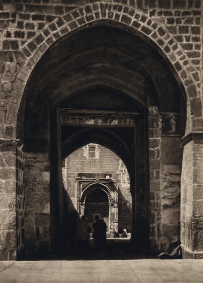 Jerusalem, indgang til tempelstedet (s/h foto) af Karl Grober