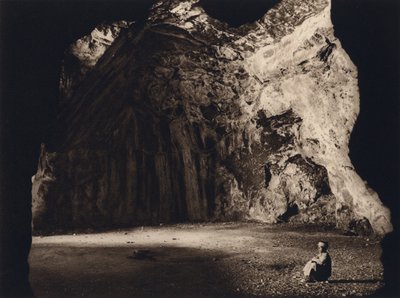 Jerusalem, Jeremias grotte (s/h foto) af Karl Grober