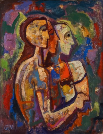 Tre unge mænd af Karl Hofer