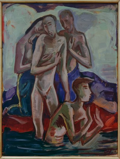 Dåb i Jordanfloden af Karl Hofer