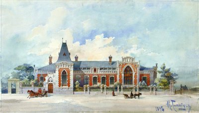 Alexey Alexandrovich Bakhrushins hus i Moskva, 1896 af Karl Karlovich Gippius