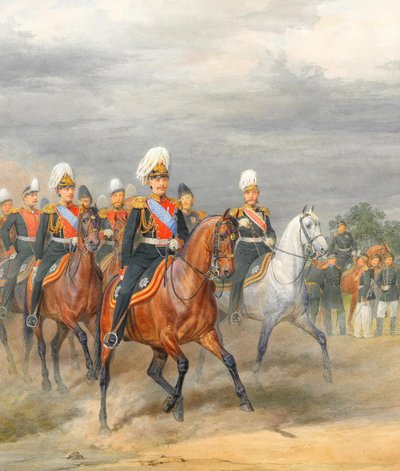 Officerer af kavaleriberedne regiment af Karl Karlovich Piratsky