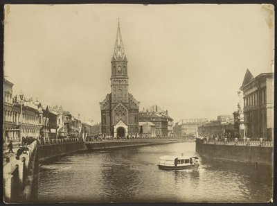 Den tyske kirke ved Moika-kanalen, Skt. Petersborg af Karl Karlovitz Bulla