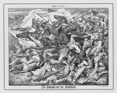 Slaget ved Sankt Gotthard af Karl Ludwig Adolf Ehrhardt