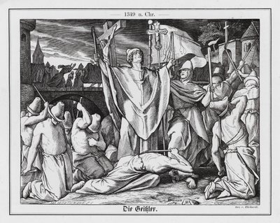Flagellanterne under Den Sorte Død af Karl Ludwig Adolf Ehrhardt