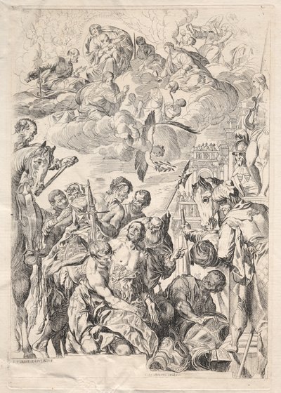St. George forbereder sig på sit martyrium af Karl Ludwig Bernhard Buchhorn