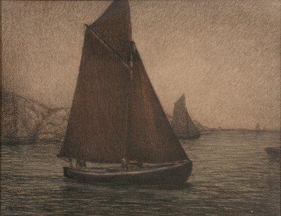 Netfiskerbåde af Karl Nordström