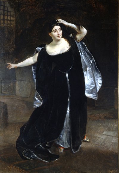 Giuditta Pasta (1797-1865) og "Anne Boleyn" (Anne de Boleyn (Anna eller Ann Bolin og Anne Bullen) af Karl Pavlovich Bryullov