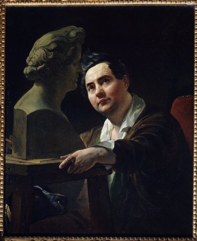 ""Portræt af billedhuggeren Ivan Vitali (1794-1855)"" Maleri af Karl Briullov (Bryullov) (1799-1852) 1836-1837 State Tretyakov Gallery, Moskva af Karl Pavlovich Bryullov