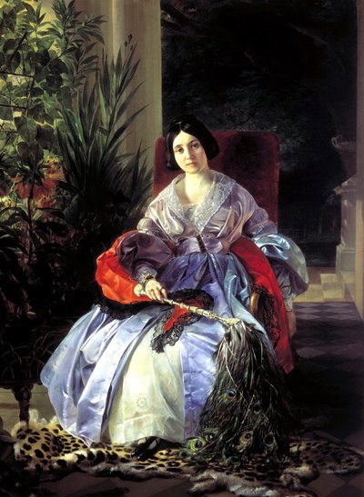 Portræt af prinsesserne Elizaveta Pavlovna Saltykov, 1841. af Karl Pavlovich Bryullov
