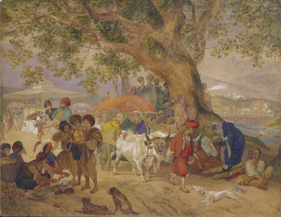 Sweet Water Springs nær Konstantinopel, 1849 af Karl Pavlovich Bryullov