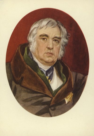 Ivan Krylov, russisk fabulist af Karl Pavlovich Bryullov