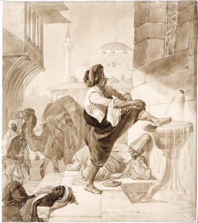 Middag i en campingvogn, 1835. af Karl Pavlovich Bryullov