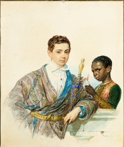 Portræt af Anatole Demidoff, Prins af San Donato, 1829 af Karl Pavlovich Bryullov