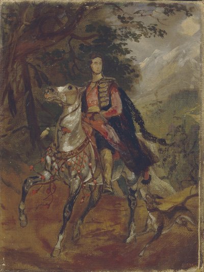 Portræt af grev Anatole Nikolaievich Demidov, 1. prins af San Donato 1812-1870, ca. 1831 af Karl Pavlovich Bryullov