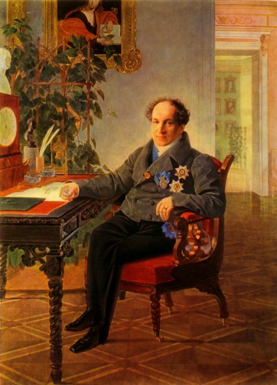 Portræt af statsmanden Alexandr Nikolayevich Golitsyn af Karl Pavlovich Bryullov