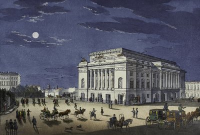 Alexandrinsky-teatret i Sankt Petersborg, første halvdel af det 19. århundrede. af Karl Petrovich Beggrov