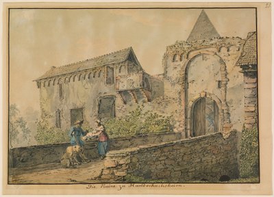 Ruin af Tiefburg i Handschuhsheim af Carl Philipp Fohr