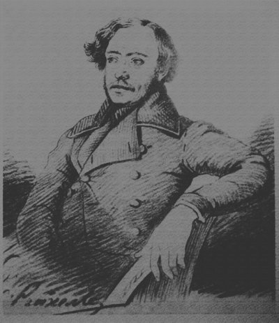 Nikolai Platonovich Ogarev 1813-1877, s. 1840 af Karl Reichel