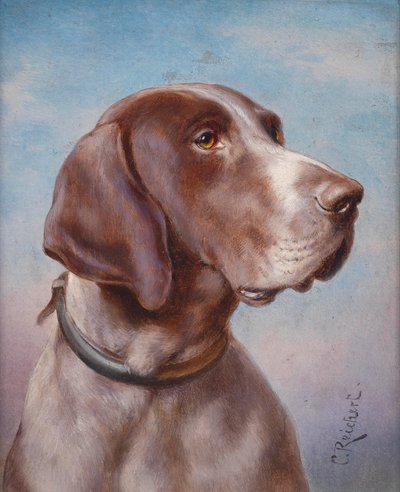 Hund portræt af Karl Reichert