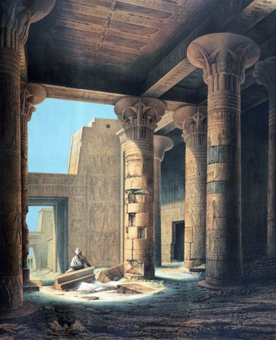 Det indre af templet i Philae