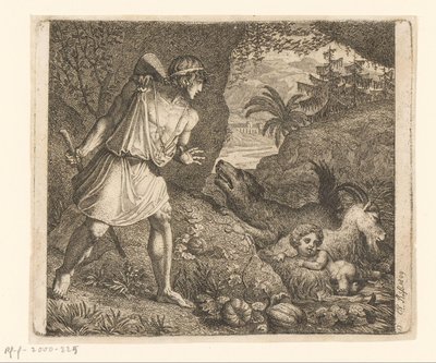 Jupiter og geden Amalthea Idéer (serietitel) af Karl Russ