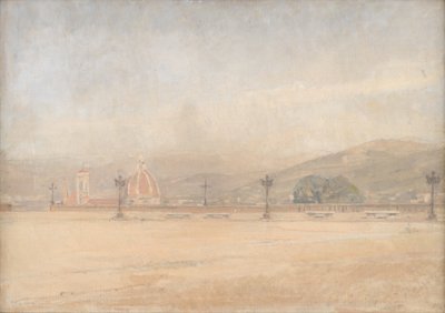 Piazzale Michelangelo nær Firenze af Karl Schou